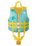 Kids Toddler Swim Vest with Adjustable Buckle Swim Pool Floats Jacket with Creative Patterns Swim Beach Vest for 2-10 YO